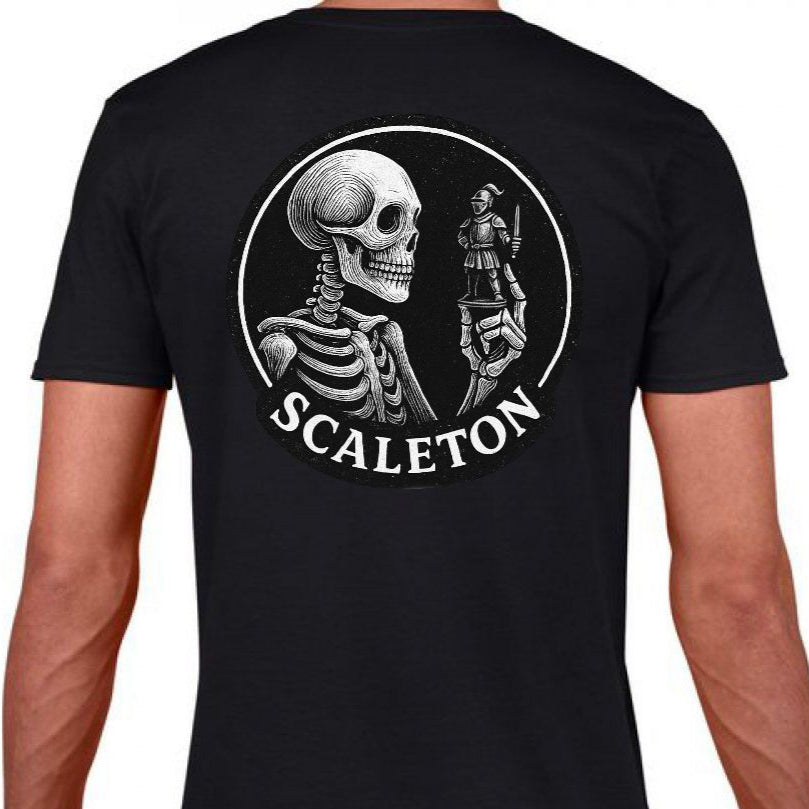 T-shirt Scaleton avec col en V