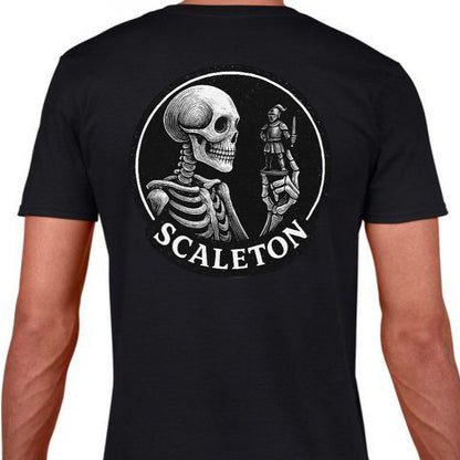 T-shirt Scaleton avec col en V